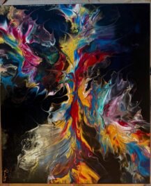 Welcome to the vibrant world of fluid acrylic art